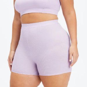 Women's Fabletics RestoreKnit Slim Short in Purple, 1X